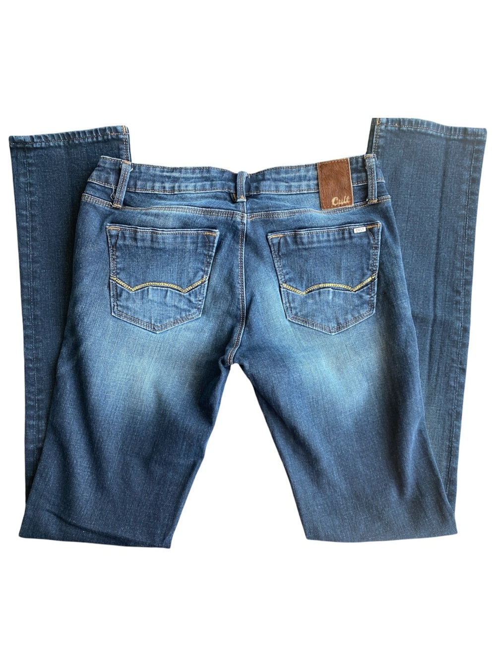 Cult of Individuality Teaser Skinny Jeans Mid Low Rise Blue Wash Size - 27